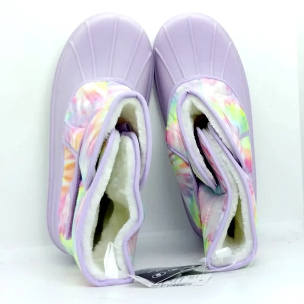 Girls' Purple & Tie-Dyed Winter Boots - Size 6 - New w/Tags